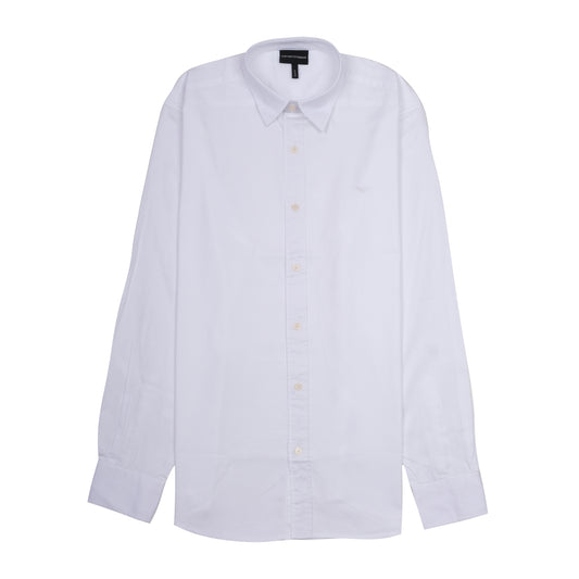 EMPORIO ARMANI Ethereal Pearl Classic Fit Long Sleeve Button-Up Shirt