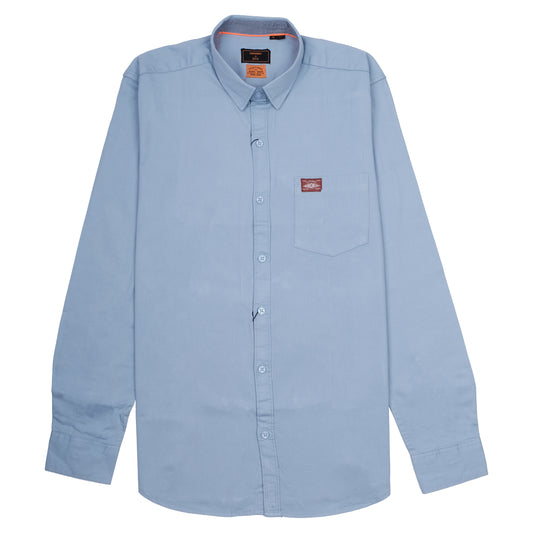 Superdry Light Blue Classic Long Sleeve Shirt