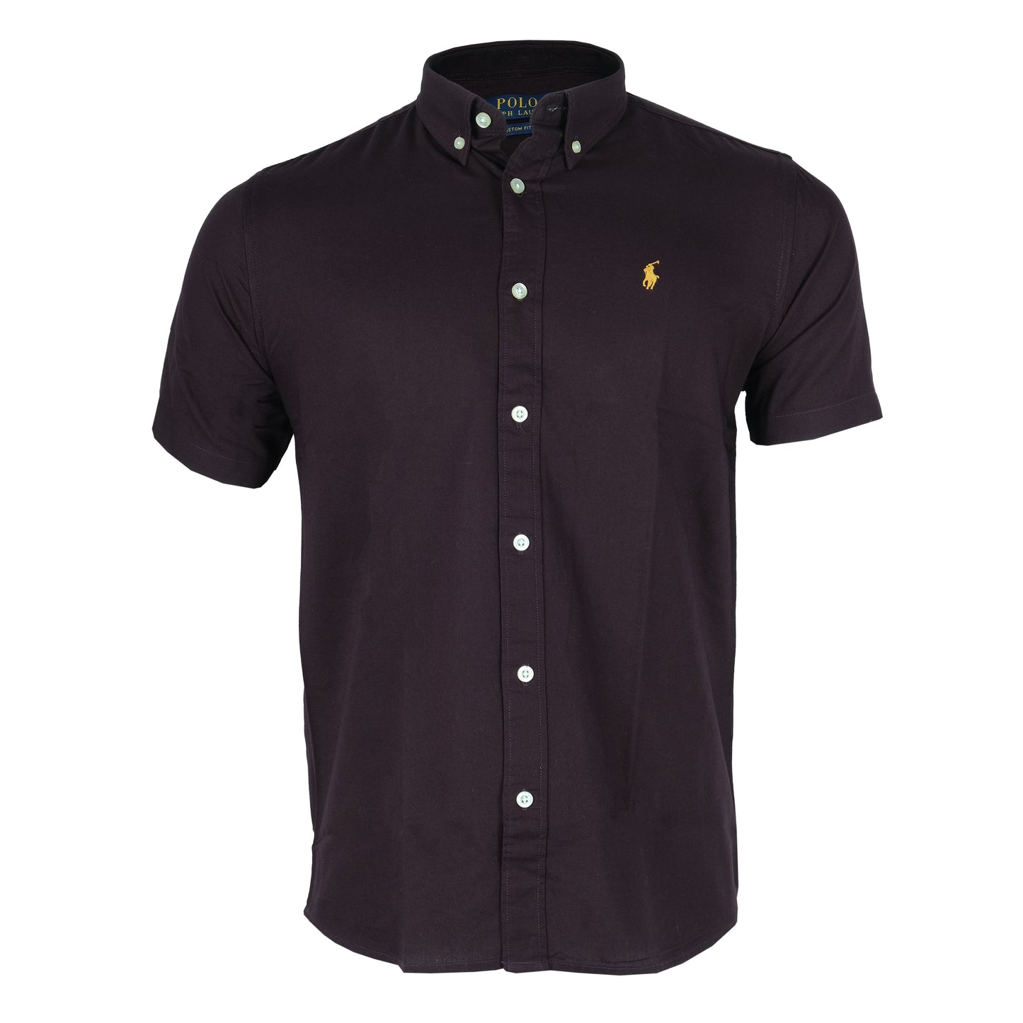POLO Ralph Lauren Custom Fit Dark Purple Short Sleeve Shirt