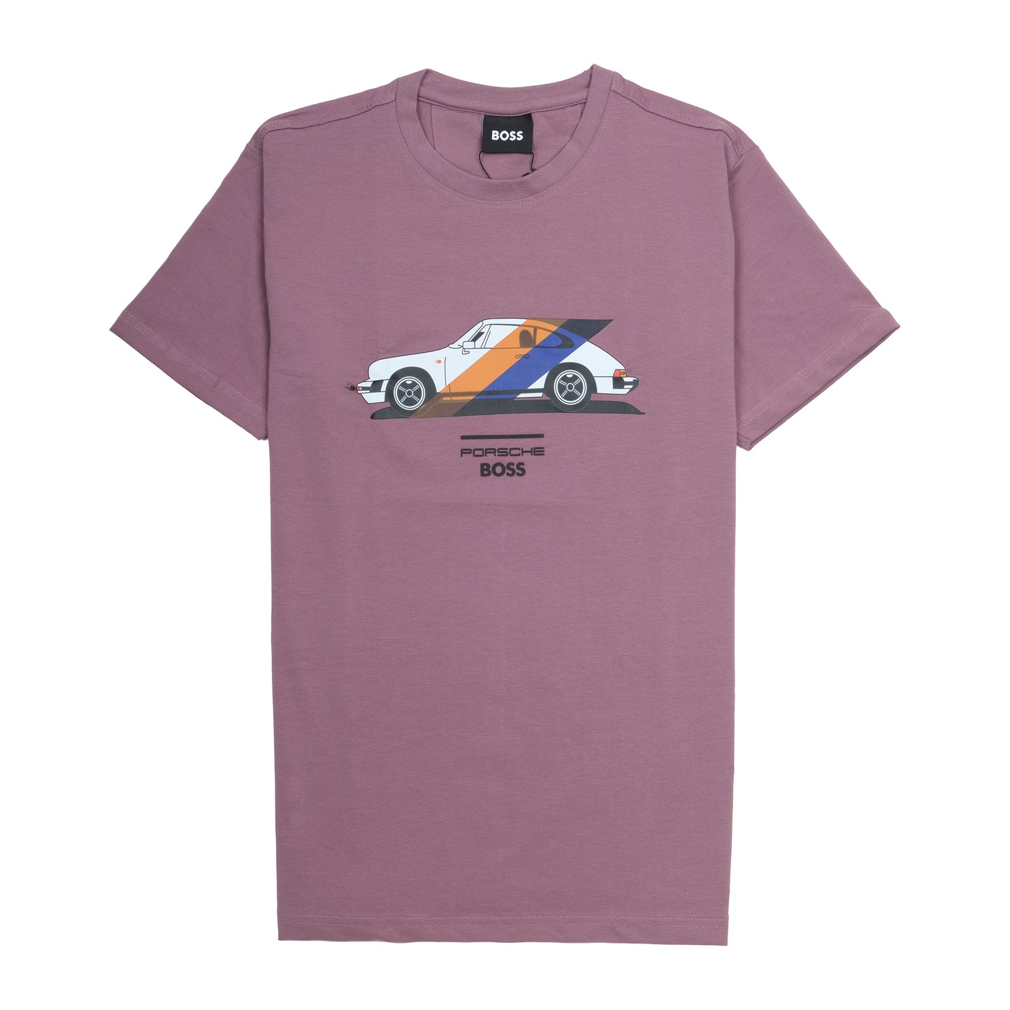 BOSS Porsche Graphic Lavender Cotton T-Shirt