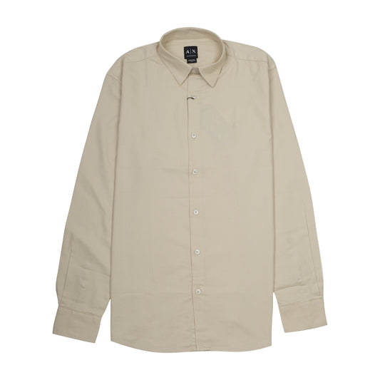 ARMANI EXCHANGE Sandstone Sage Tailored Fit Long Sleeve Shirt