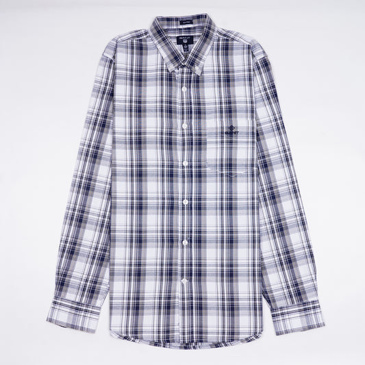 GANT Celestial Sapphire Tailored Fit Long Sleeve Check Shirt