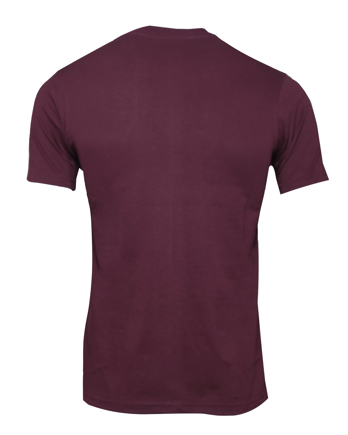 LACOSTE Burgundy Multi-Stripe Graphic Logo Crew Neck T-shirt
