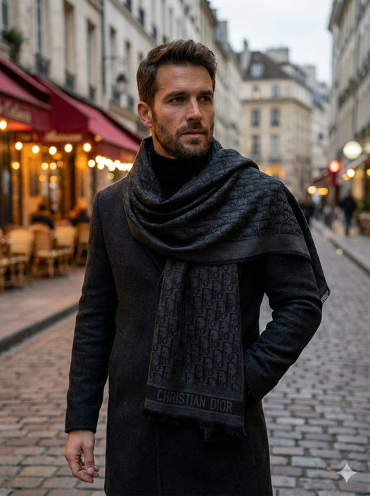 CHRISTIAN DIOR Dior Monogram Cashmere Blend Scarf