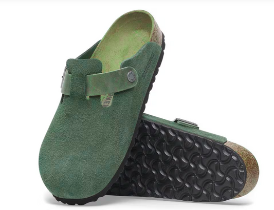 BIRKENSTOCK Mystic Forest Classic Fit Suede Clogs