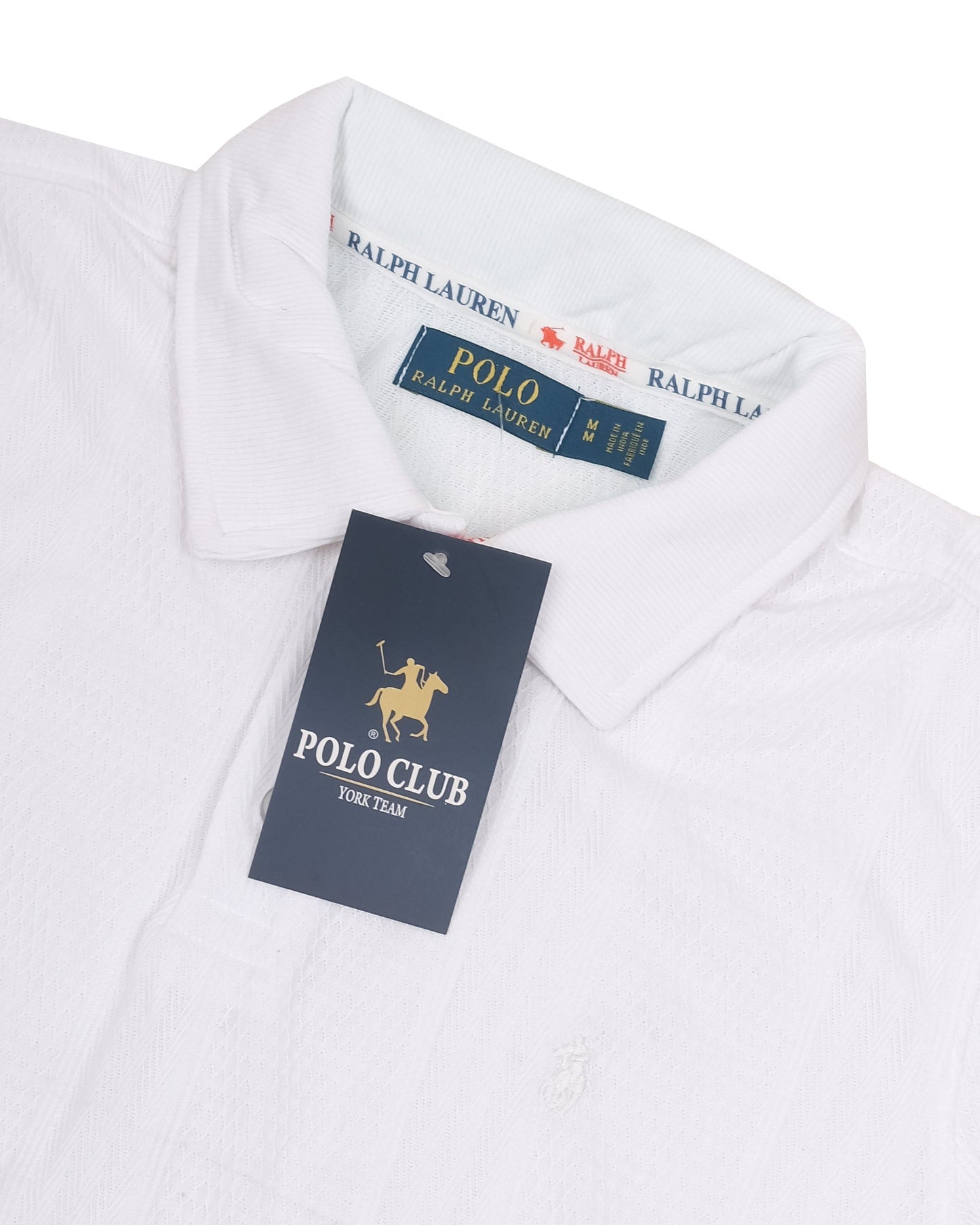 POLO RALPH LAUREN White Classic Fit Mesh Short Sleeve Polo Shirt