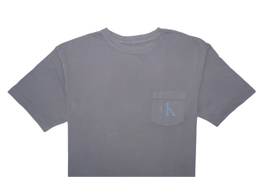 CALVIN KLEIN Twilight Slate Relaxed Fit Short Sleeve T-Shirt