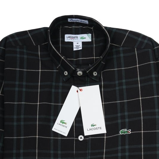LACOSTE Midnight Plaid Classic Fit Long Sleeve Shirt