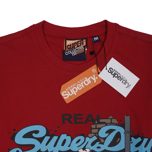 SUPERDRY Blazing Ember Luxe Fit Short Sleeve Tee