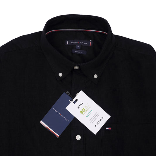 TOMMY HILFIGER Prismatic Slate Tailored Fit Long Sleeve Corduroy Shirt