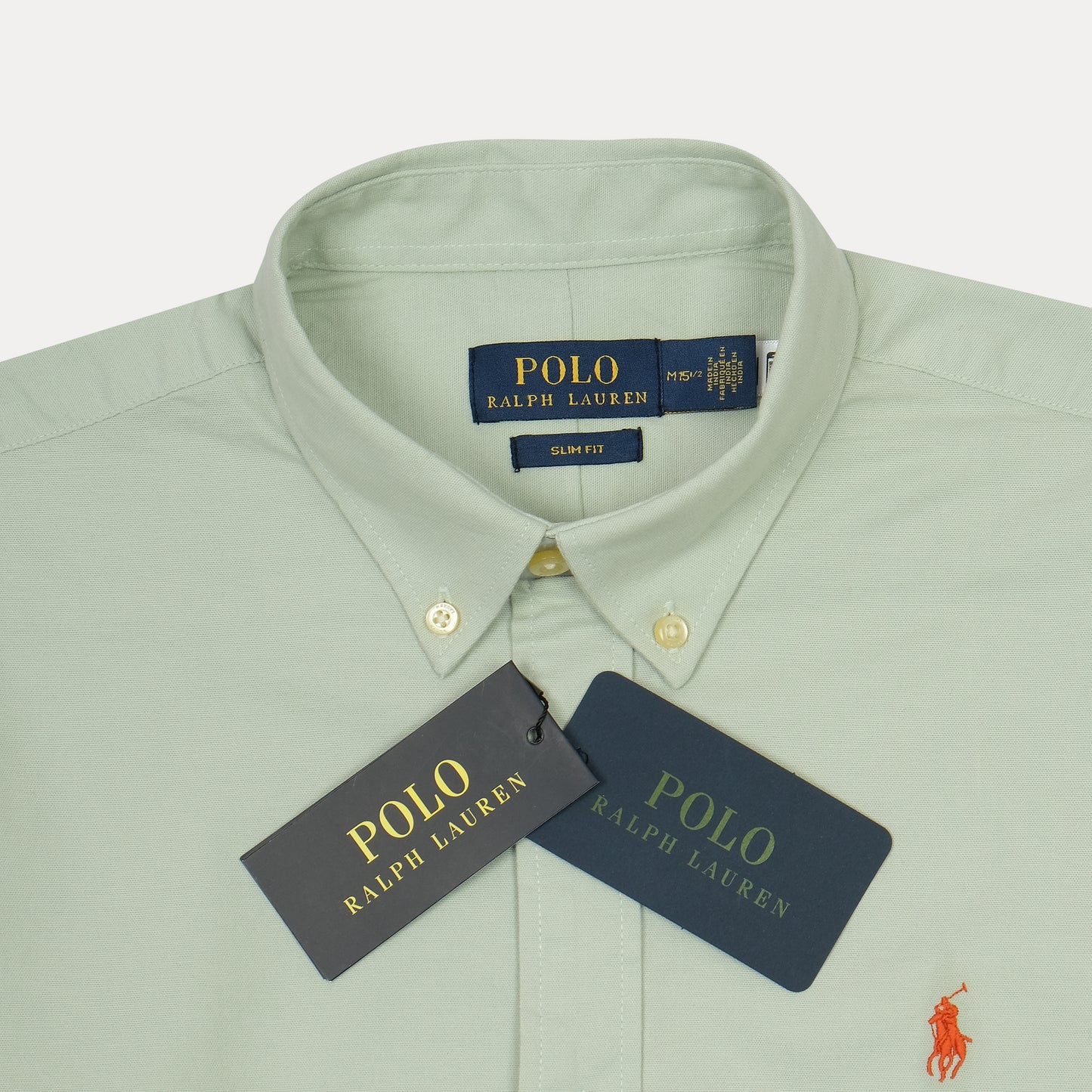 POLO RALPH LAUREN Tranquil Teal Slim Fit Long Sleeve Oxford Shirt