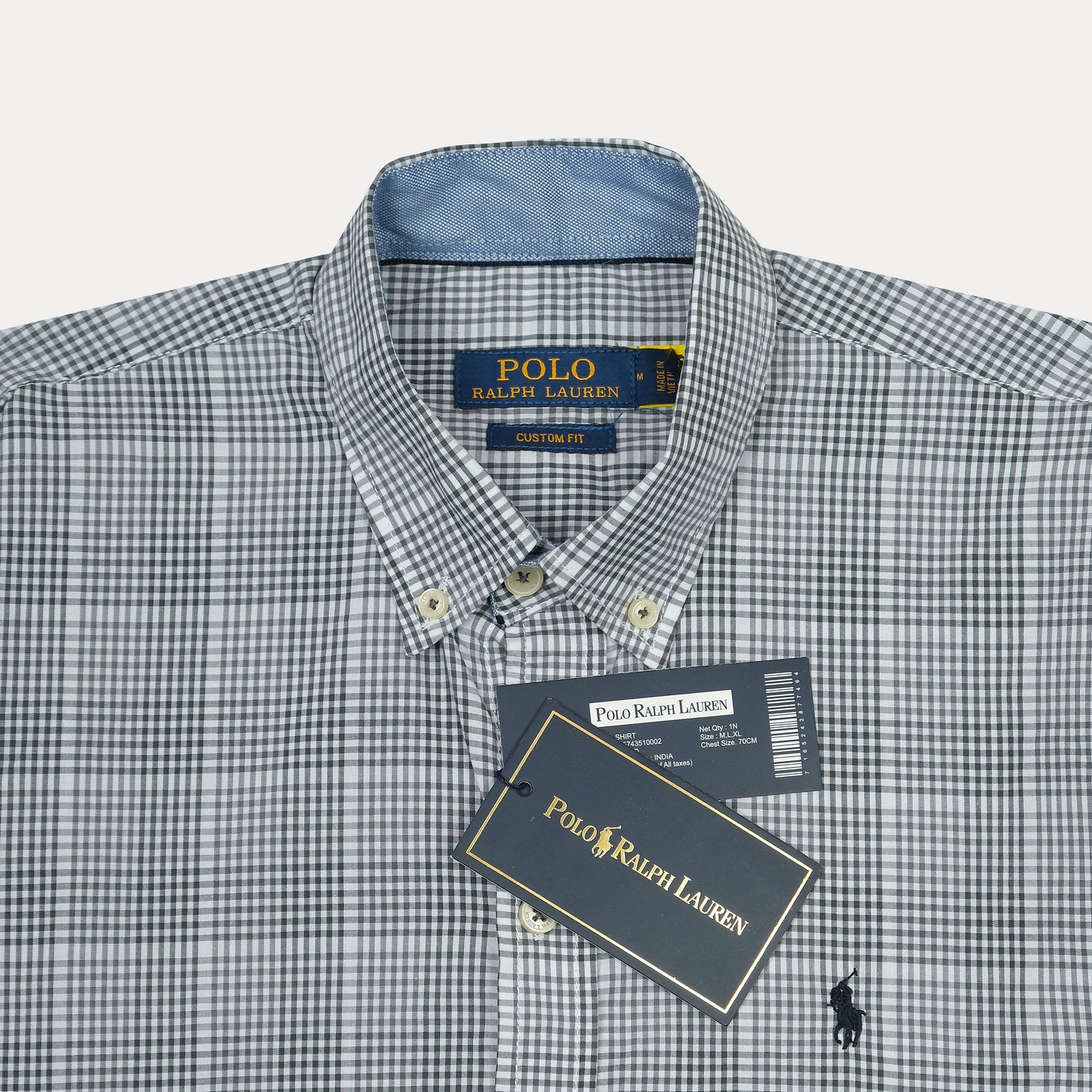 POLO RALPH LAUREN Serene Teal Tailored Fit Gingham Button-Down Shirt