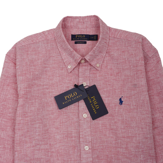 POLO RALPH LAUREN Prismatic Coral Classic Fit Long Sleeve Shirt