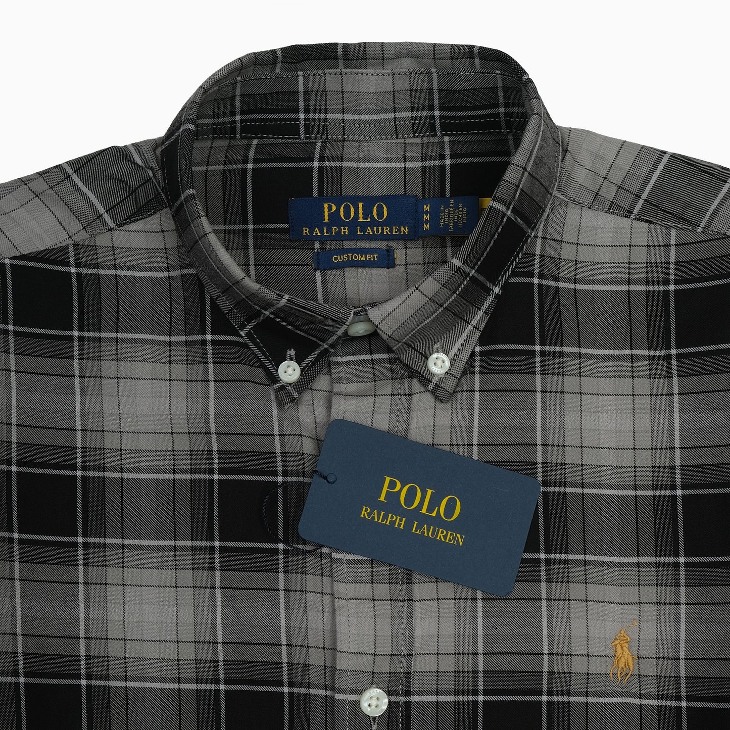 POLO RALPH LAUREN Obsidian Mist Custom Fit Long Sleeve Button-Up Shirt