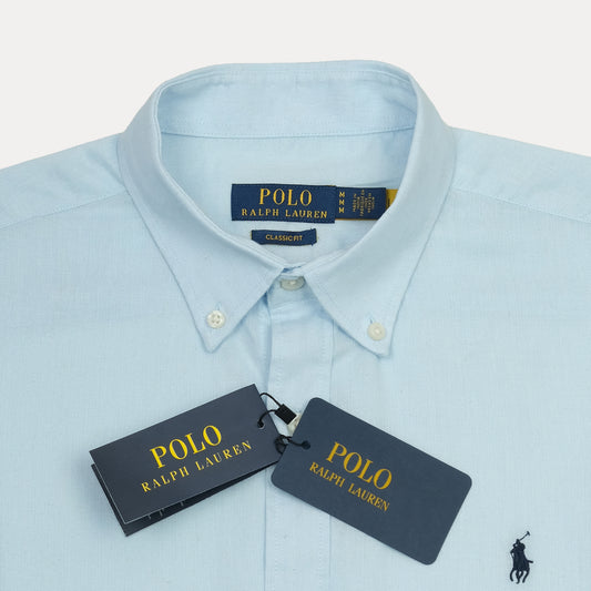 POLO RALPH LAUREN Celestial Aqua Tailored Fit Long Sleeve Button-Up Shirt