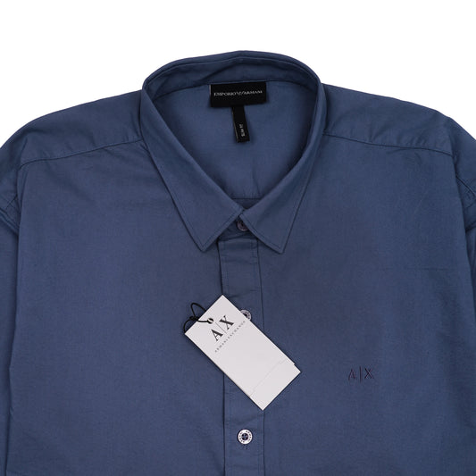 A|X Prismatic Azure Contemporary Fit Long Sleeve Button-Up Shirt