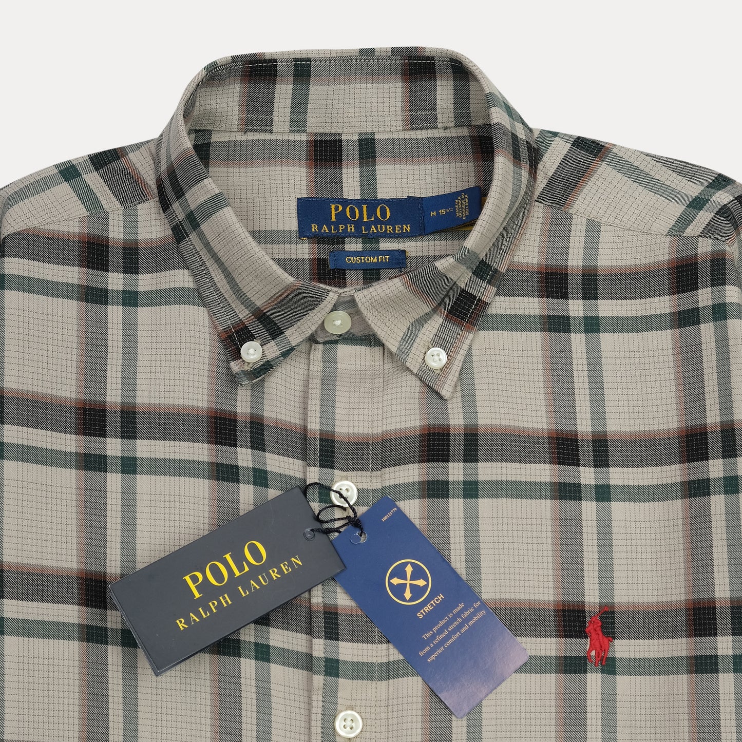 POLO RALPH LAUREN Enchanted Sage Custom Fit Long Sleeve Flannel Shirt
