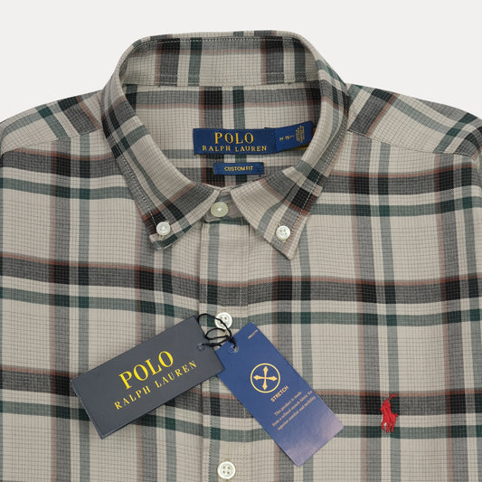 POLO RALPH LAUREN Enchanted Sage Custom Fit Long Sleeve Flannel Shirt