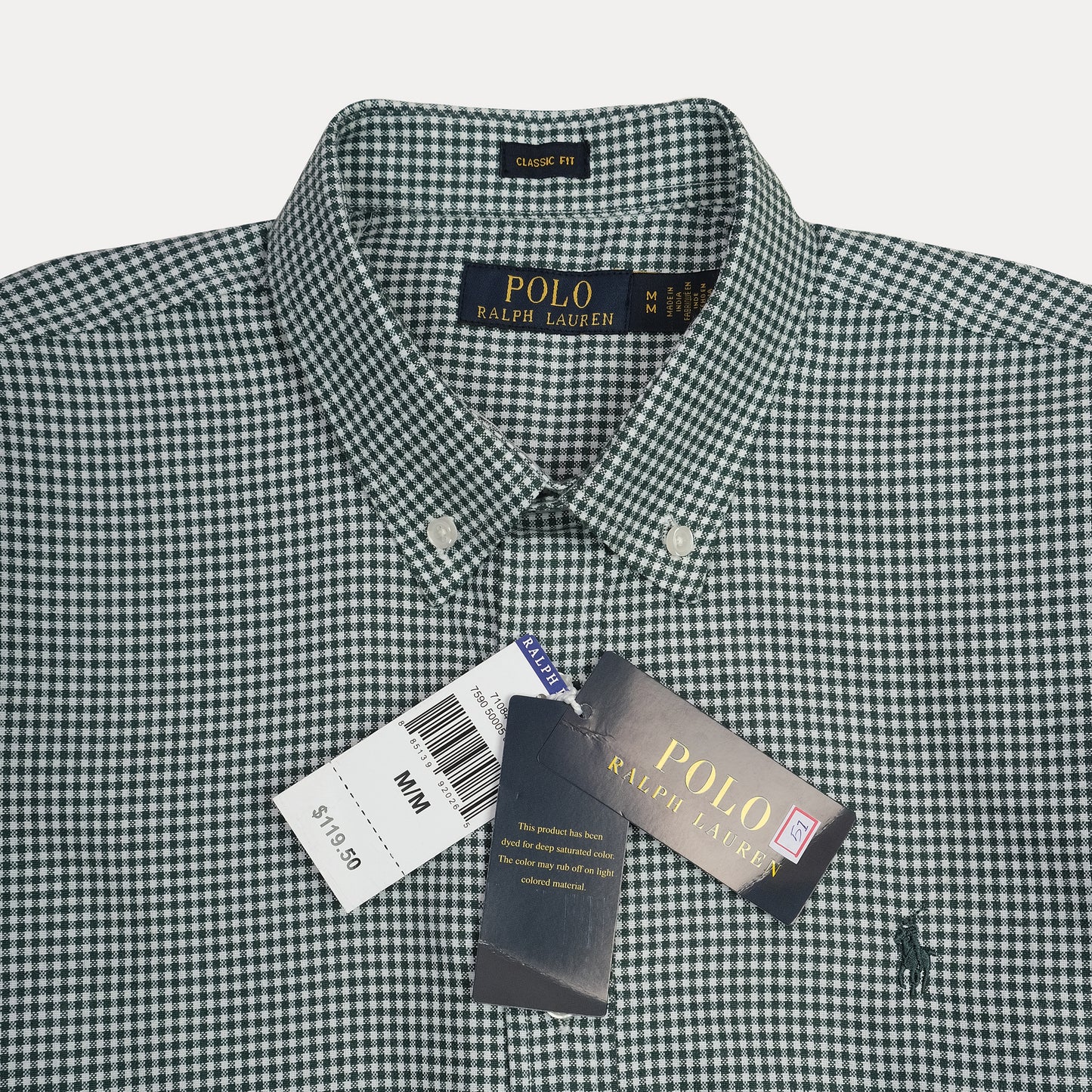 POLO RALPH LAUREN Mystic Pine Classic Fit Long Sleeve Gingham Shirt