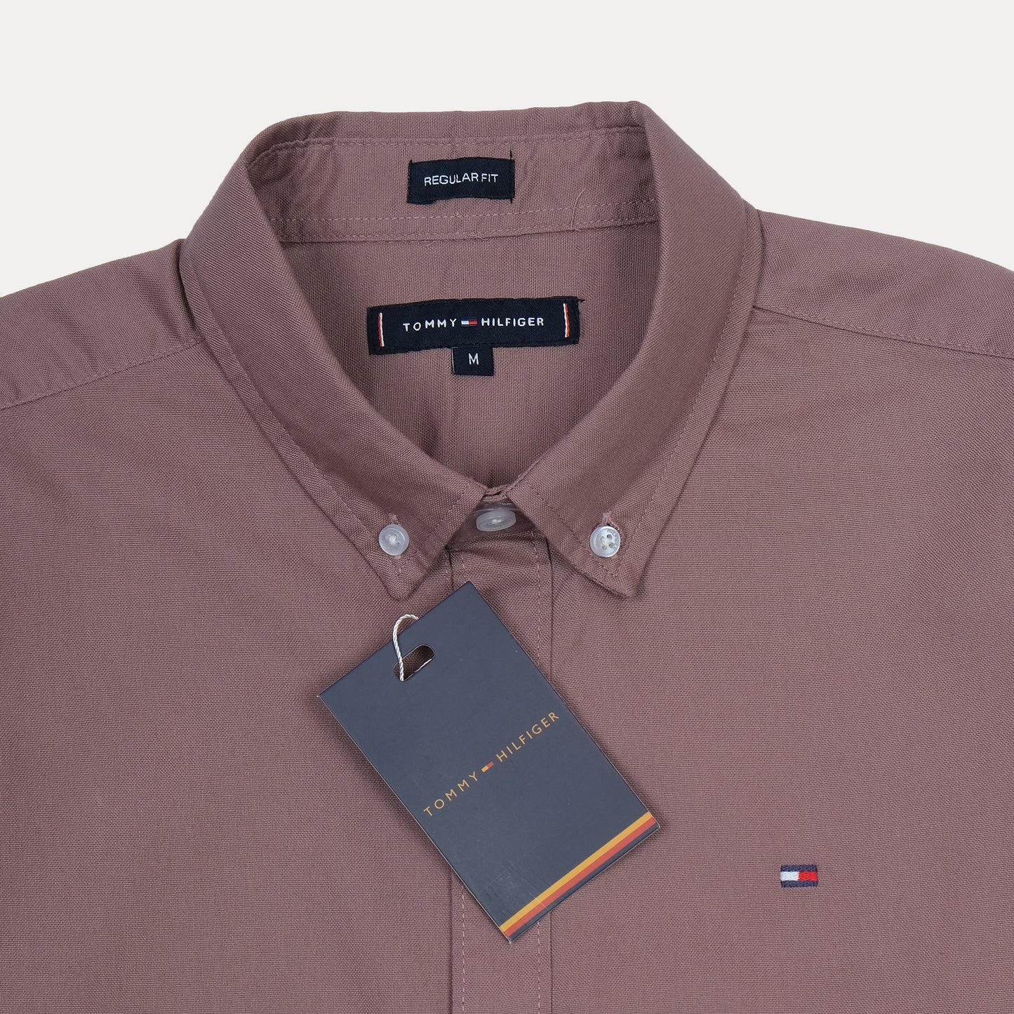 TOMMY HILFIGER Serene Blush Tailored Fit Long Sleeve Button-Down Shirt