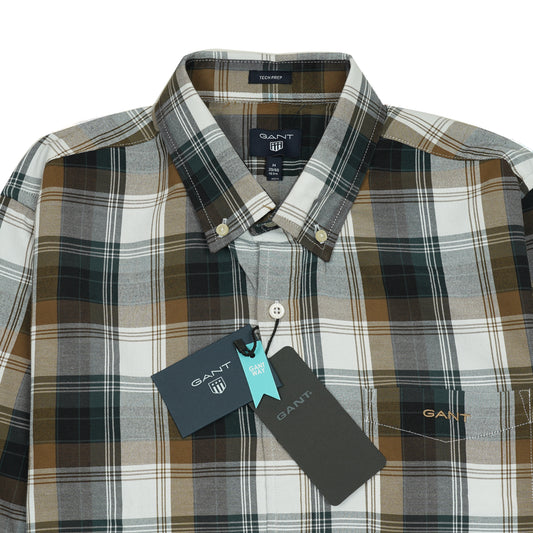 GANT Verdant Ember Relaxed Fit Long Sleeve Plaid Shirt