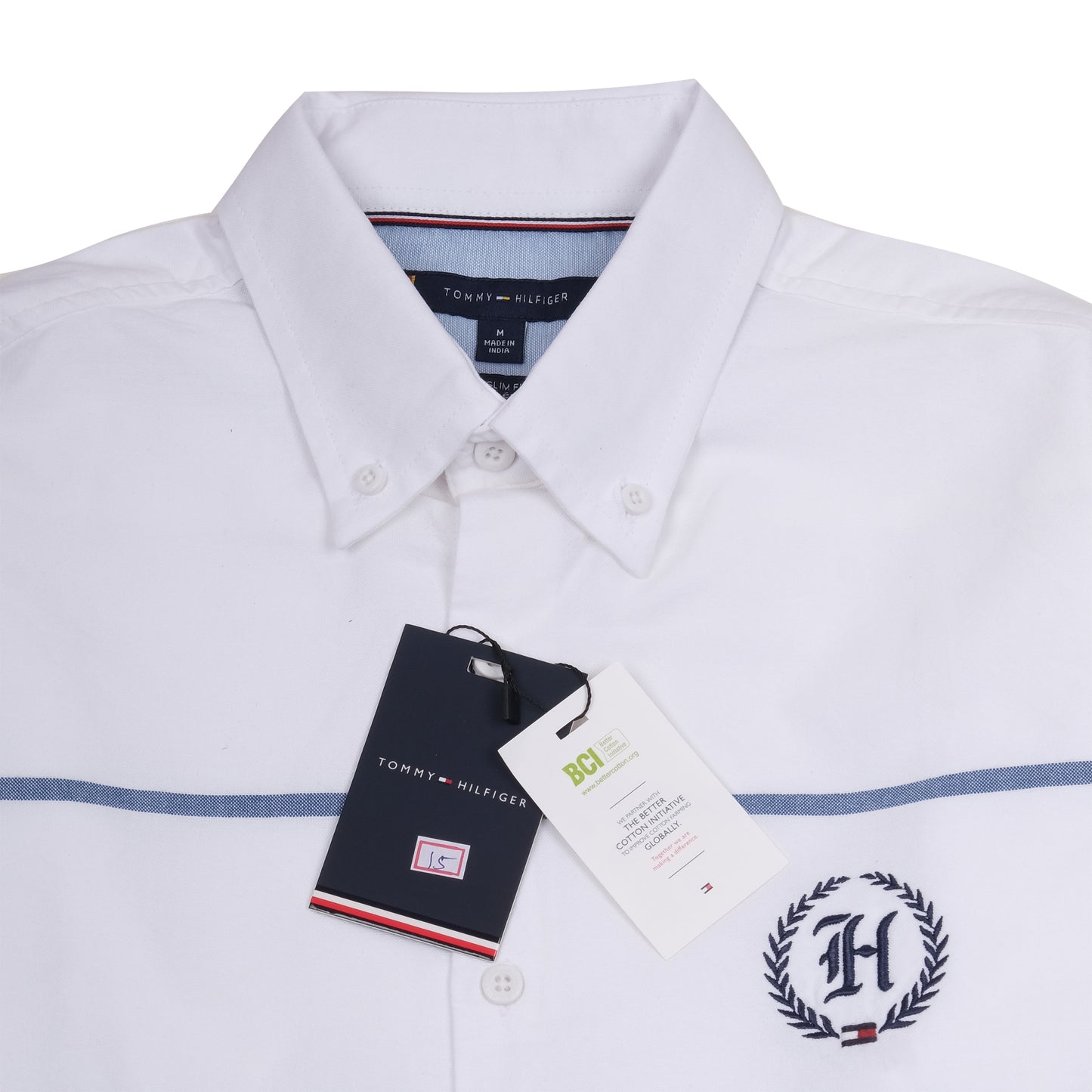 TOMMY HILFIGER Pearl Essence Tailored Fit Long Sleeve Button-Up Shirt