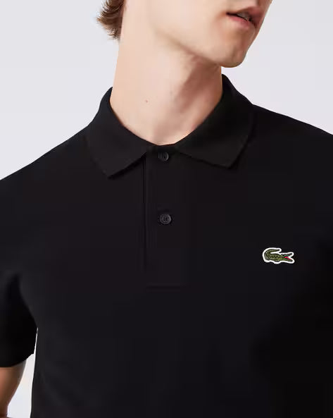 LACOSTE Obsidian Twilight Tailored Fit Short Sleeve Piqué Polo Shirt