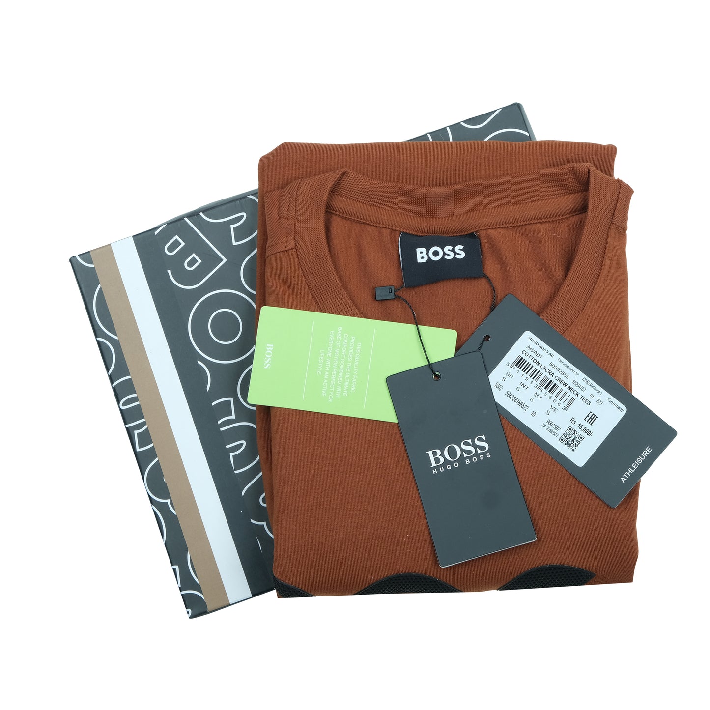 BOSS Classic Fit Rust Brown Logo T-Shirt