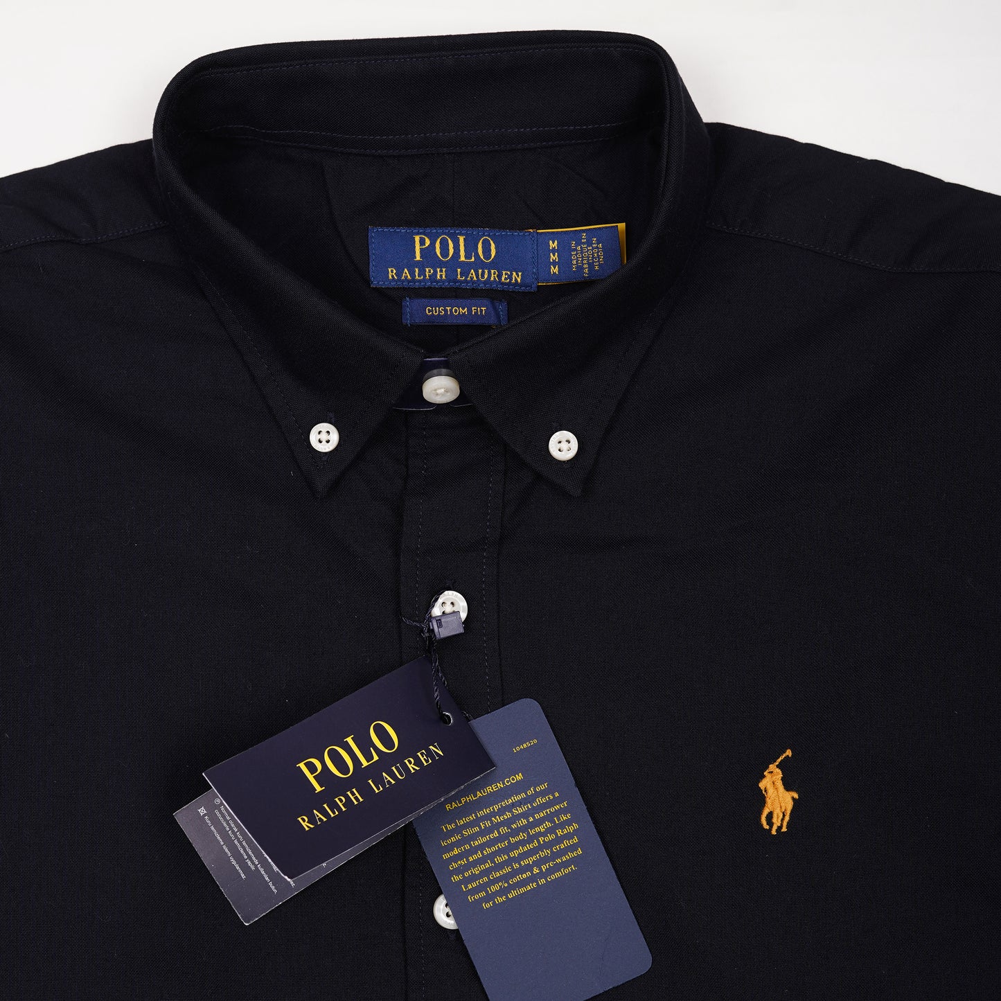 POLO RALPH LAUREN Midnight Onyx Custom Fit Long Sleeve Button-Down Shirt