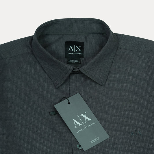 ARMANI EXCHANGE Mystic Pine Tailored Fit Long Sleeve Shirt