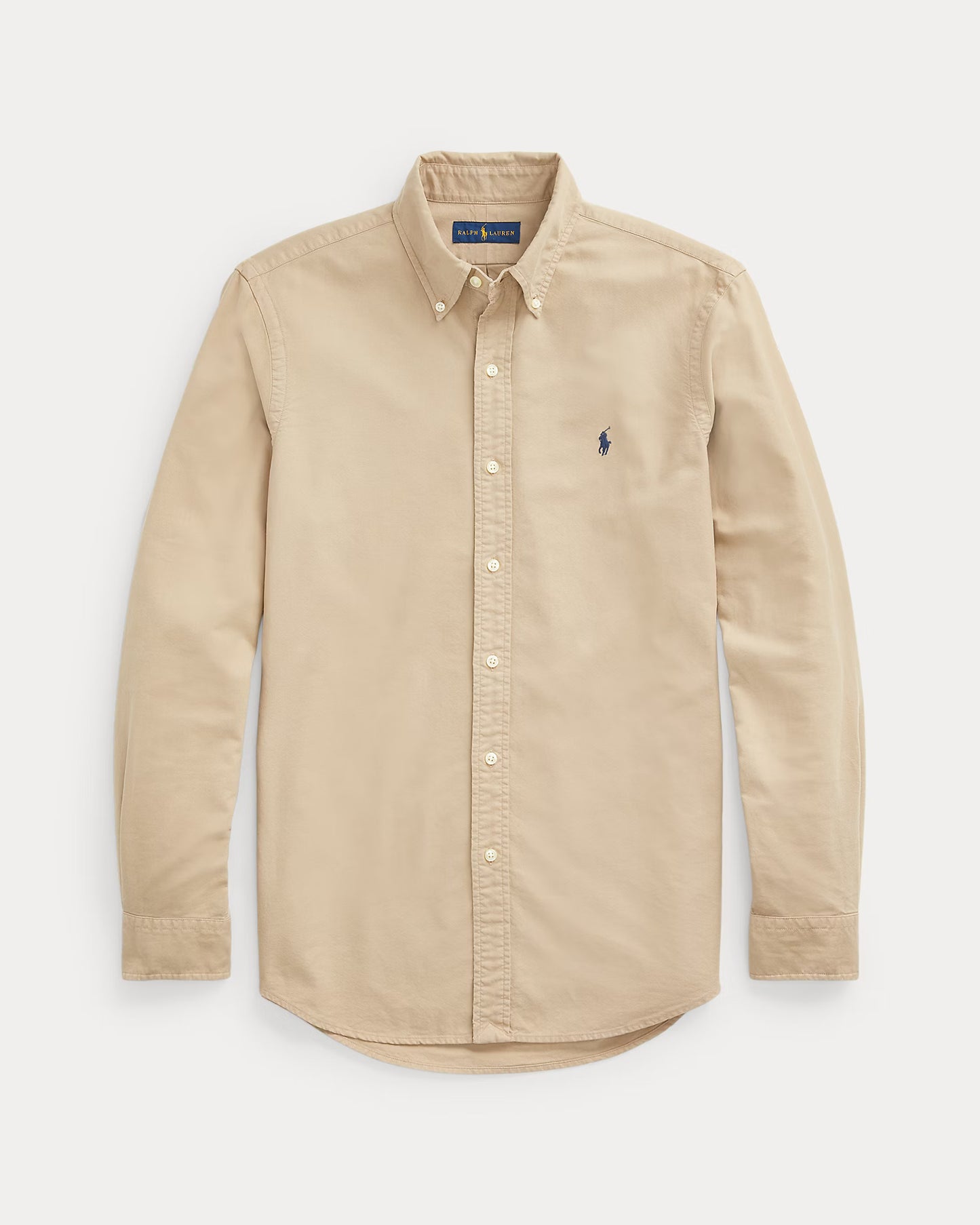 POLO Whispering Sand Classic Fit Long Sleeve Button-Up Shirt