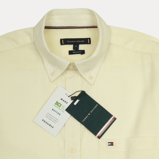 TOMMY HILFIGER Lemonade Whisper Classic Fit Long Sleeve Button-Down Shirt