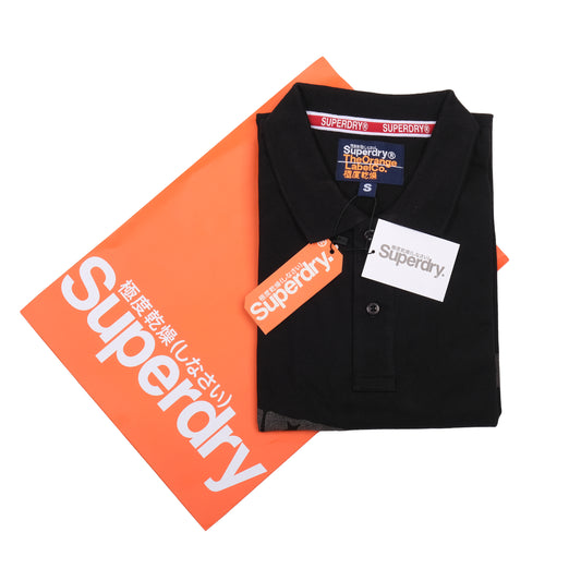 Superdry Black Classic Logo Polo Shirt