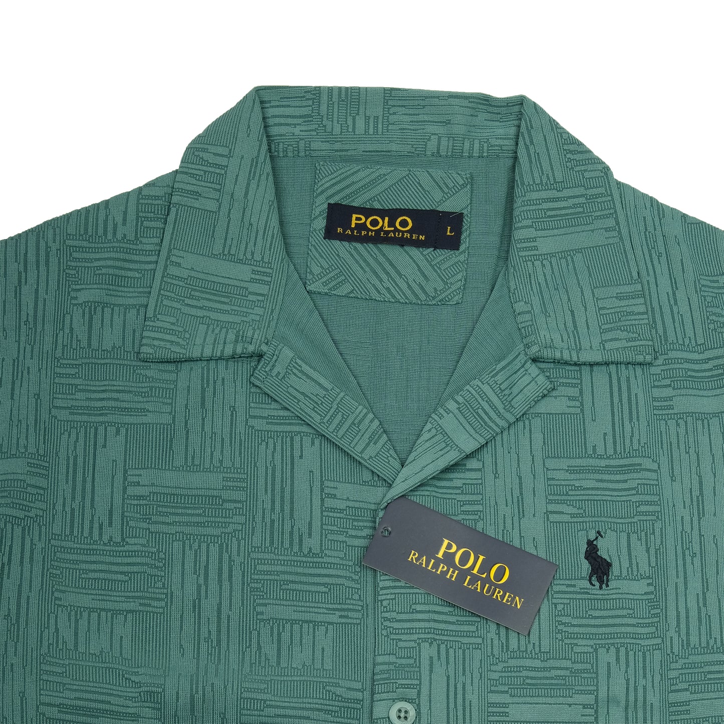 POLO RALPH LAUREN Oceanic Teal Slim Fit Short Sleeve Shirt