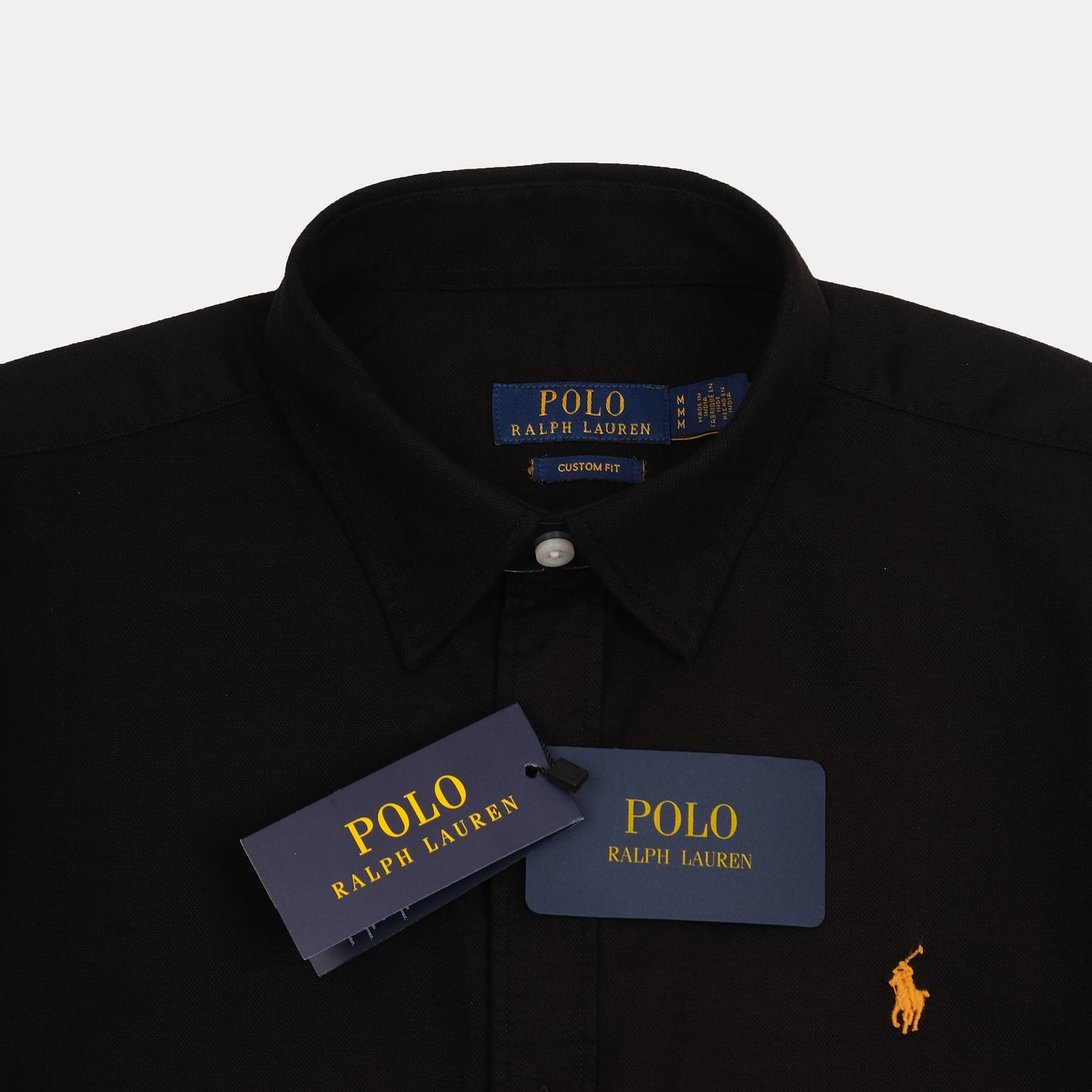 POLO RALPH LAUREN Custom Fit Black Button-Up Shirt