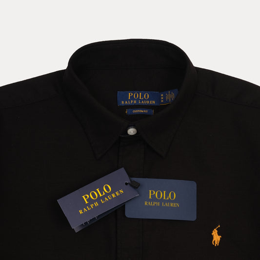 POLO RALPH LAUREN Custom Fit Black Button-Up Shirt