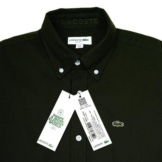 LACOSTE Mystic Fern Classic Fit Long Sleeve Button-Down Shirt