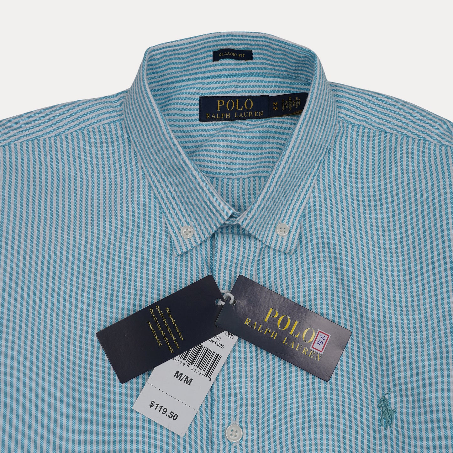 POLO RALPH LAUREN Tranquil Teal Tailored Fit Long Sleeve Button-Down Shirt