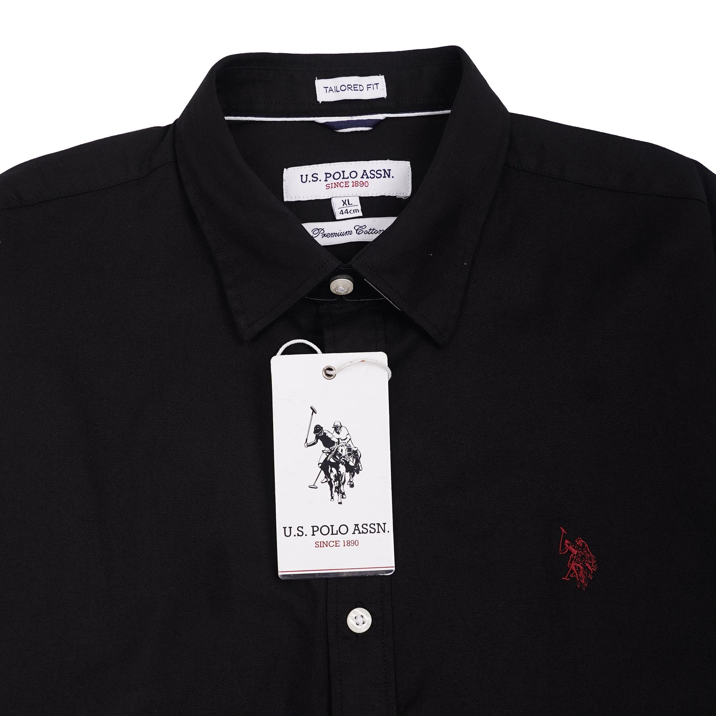 U.S. POLO ASSN. Opulent Charcoal Tailored Fit Long Sleeve Shirt
