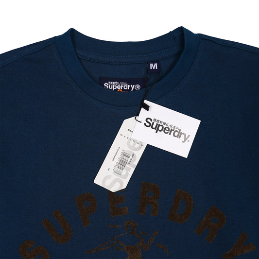 SUPERDRY Oceanic Teal Oversized Fit Short Sleeve T-Shirt