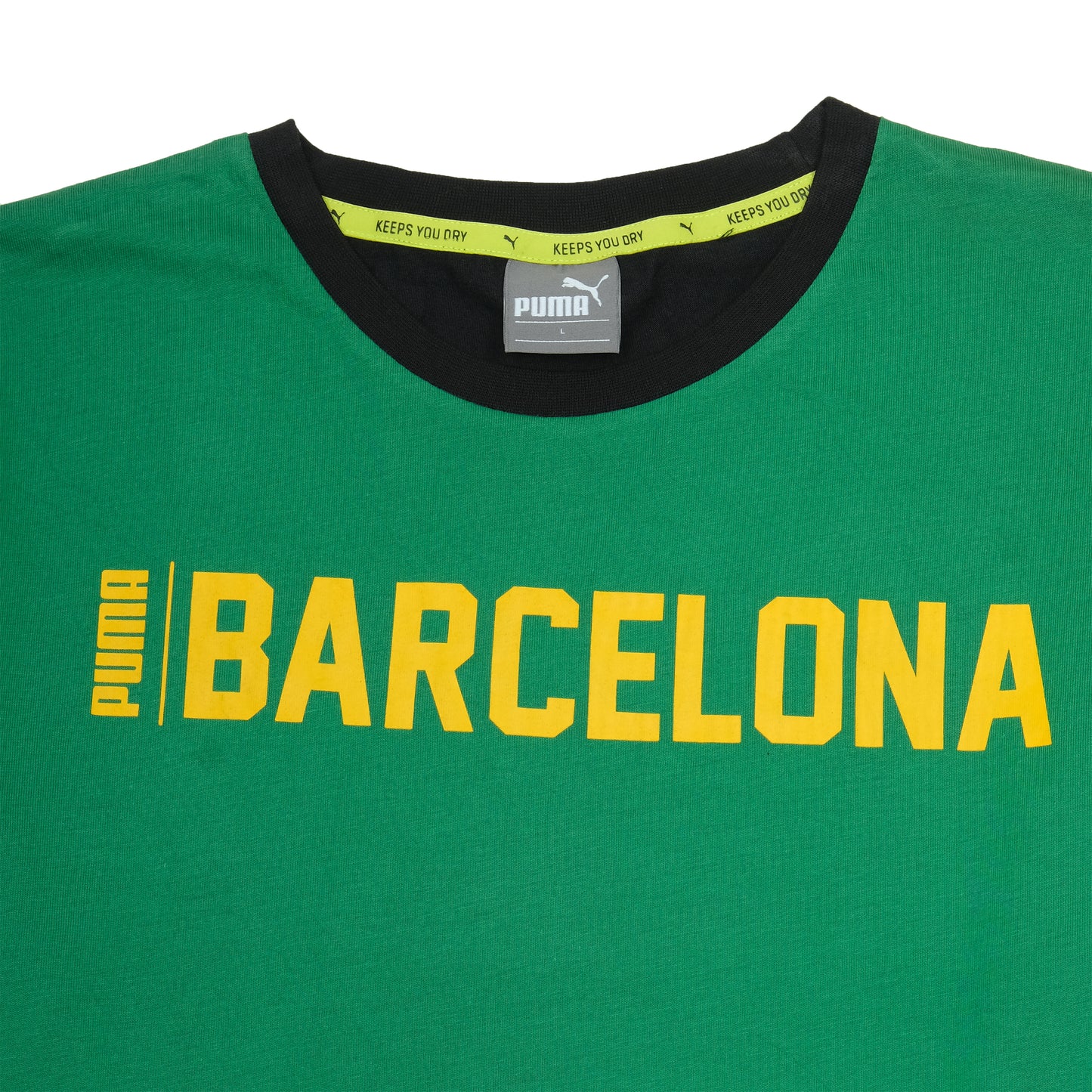 PUMA Barcelona Green and Black Graphic T-shirt