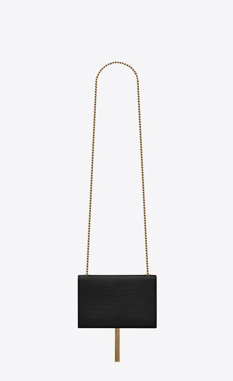 YSL ESSENTIALS Starlit Obsidian Luxe Chain Crossbody Bag