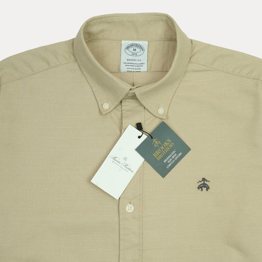 BROOKS BROTHERS Warm Sand Tailored Fit Long Sleeve Button-Up Shirt