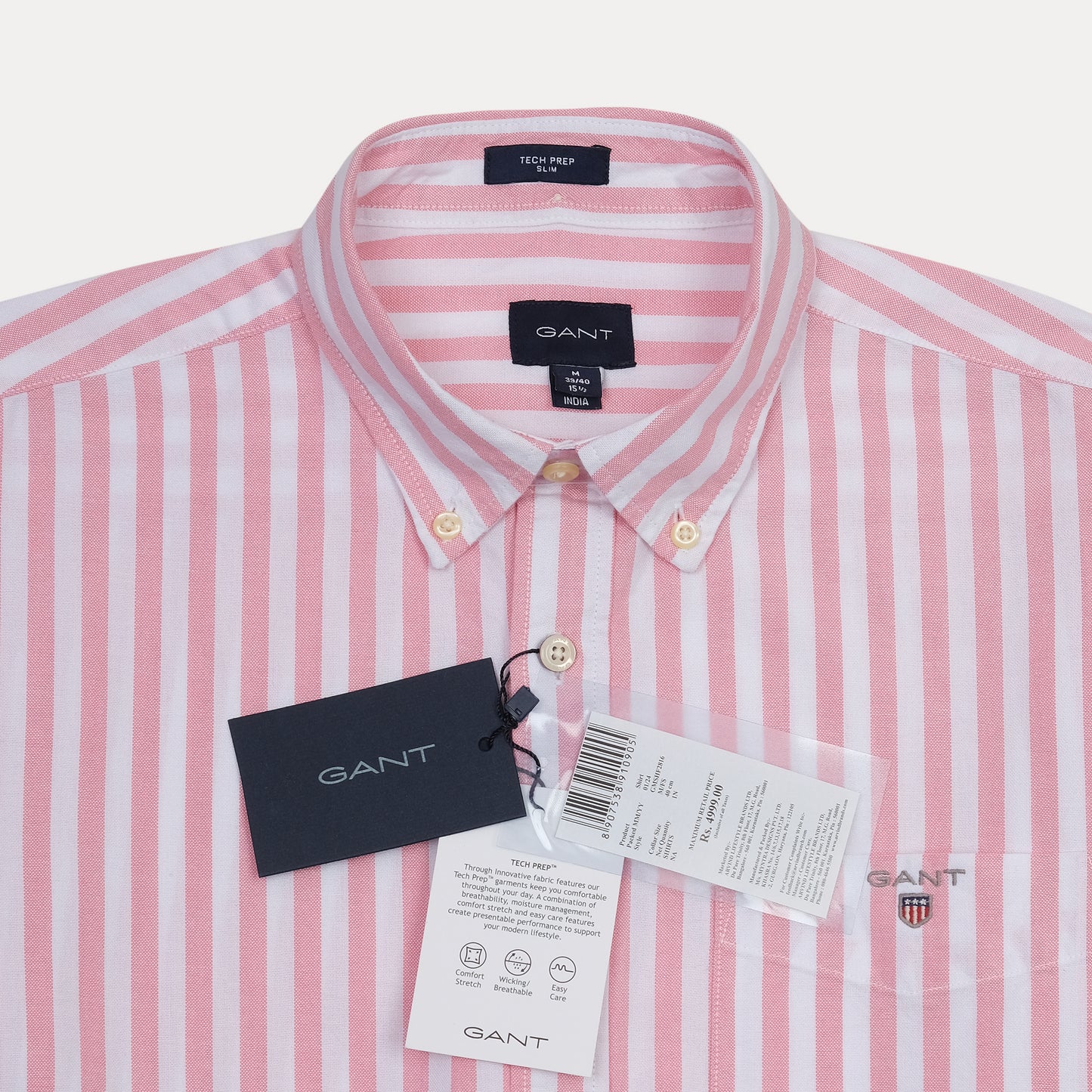 GANT Serene Blossom Tailored Fit Long Sleeve Striped Button-Down Shirt