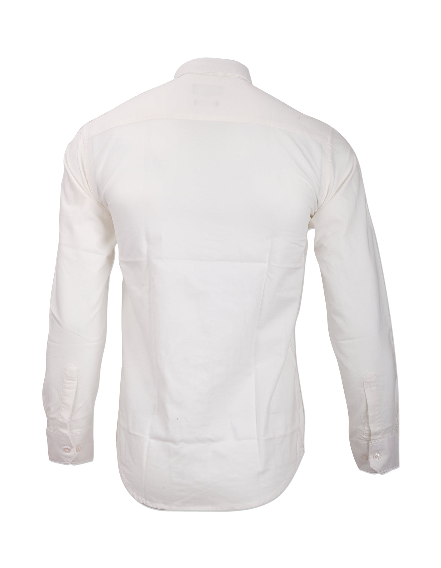 HACKETT LONDON Classic White Long Sleeve Chest Embroidered Oxford Shirt