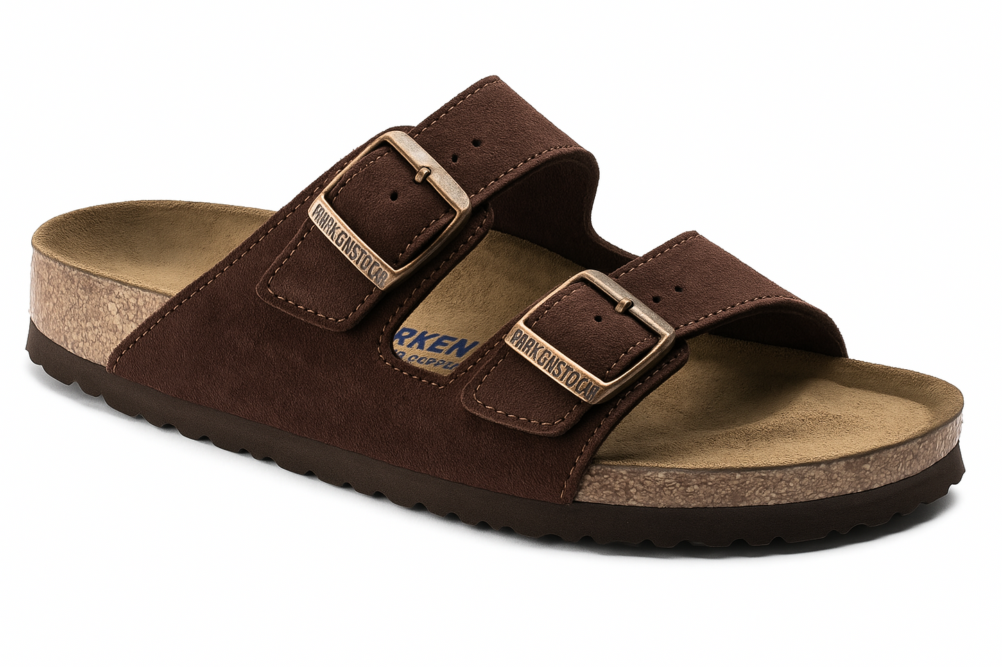 BIRKENSTOCK Emberwood Terracotta Casual Fit Two-Strap Nubuck Sandals