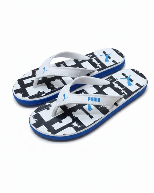 PUMA Serene Aqua Statement-Print Flip Flops