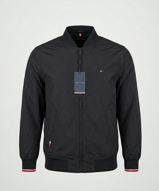 Tommy Hilfiger Men's Classic Black Bomber Jacket