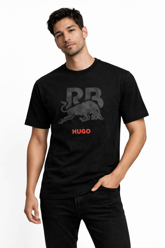 HUGO BOSS x RED BULL Graphic Logo  Drop Shoulder T-Shirt