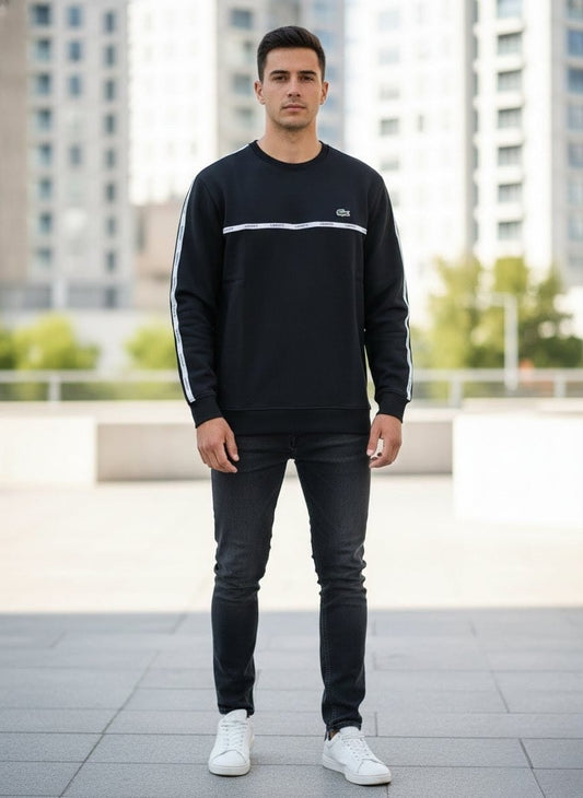 Lacoste Classic Logo Stripe Sweatshirt
